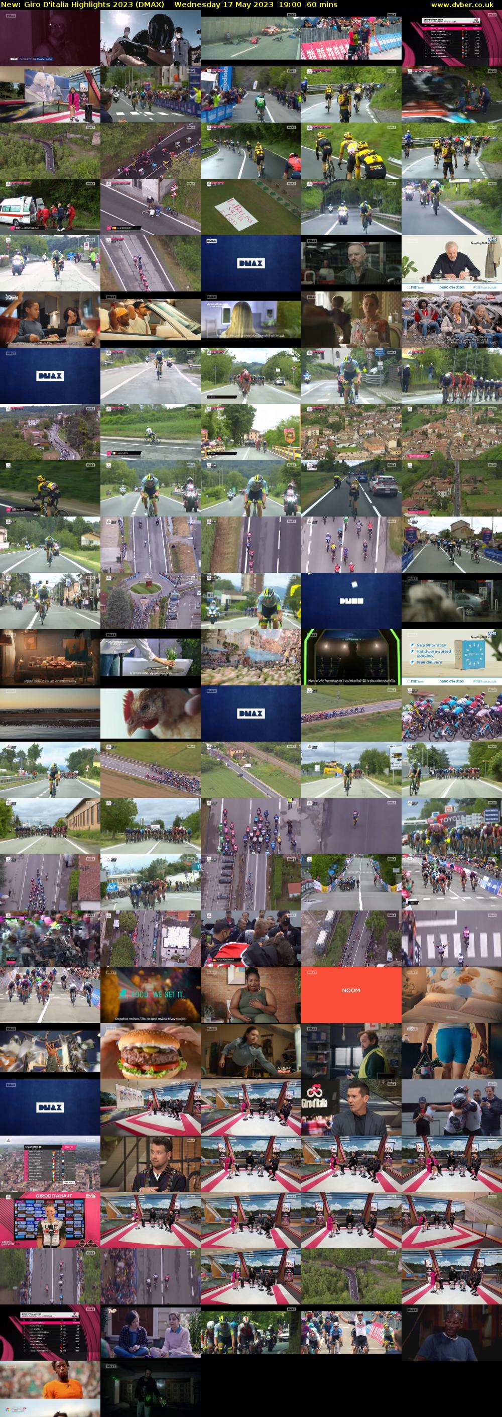 Giro D'italia Highlights 2023 (DMAX) Wednesday 17 May 2023 19:00 - 20:00