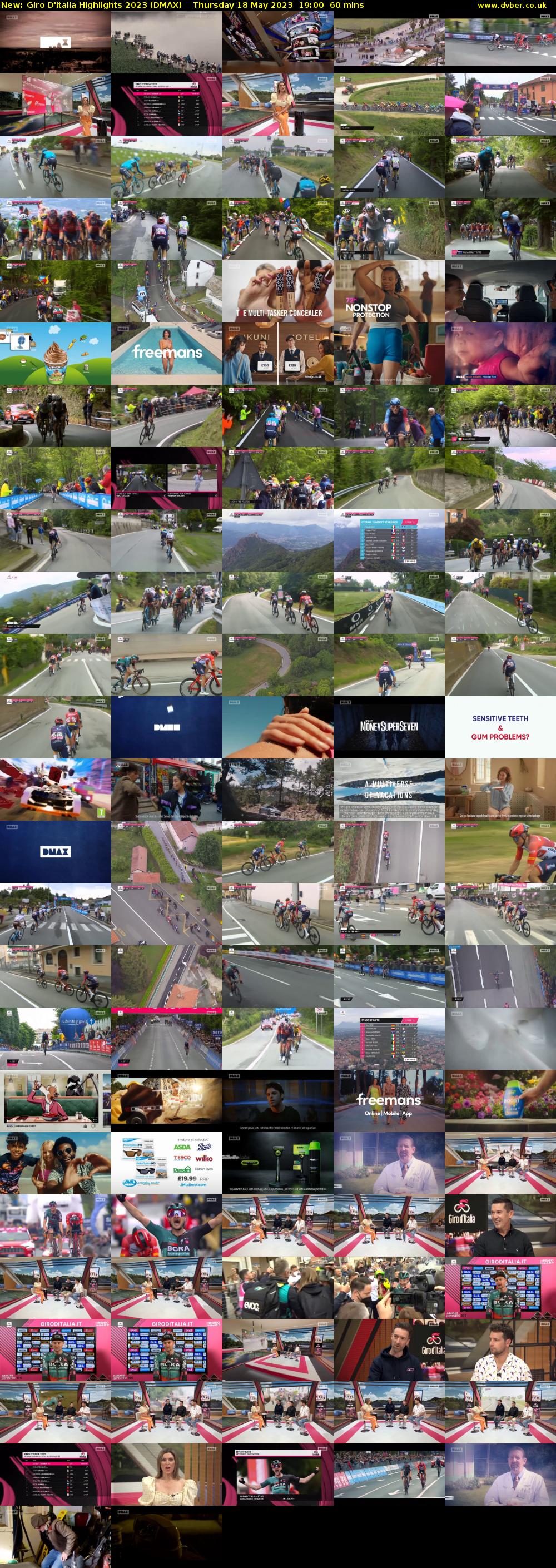 Giro D'italia Highlights 2023 (DMAX) Thursday 18 May 2023 19:00 - 20:00