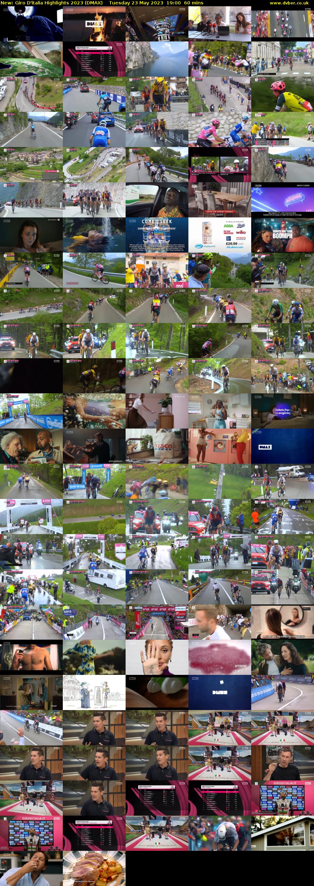 Giro D'italia Highlights 2023 (DMAX) Tuesday 23 May 2023 19:00 - 20:00