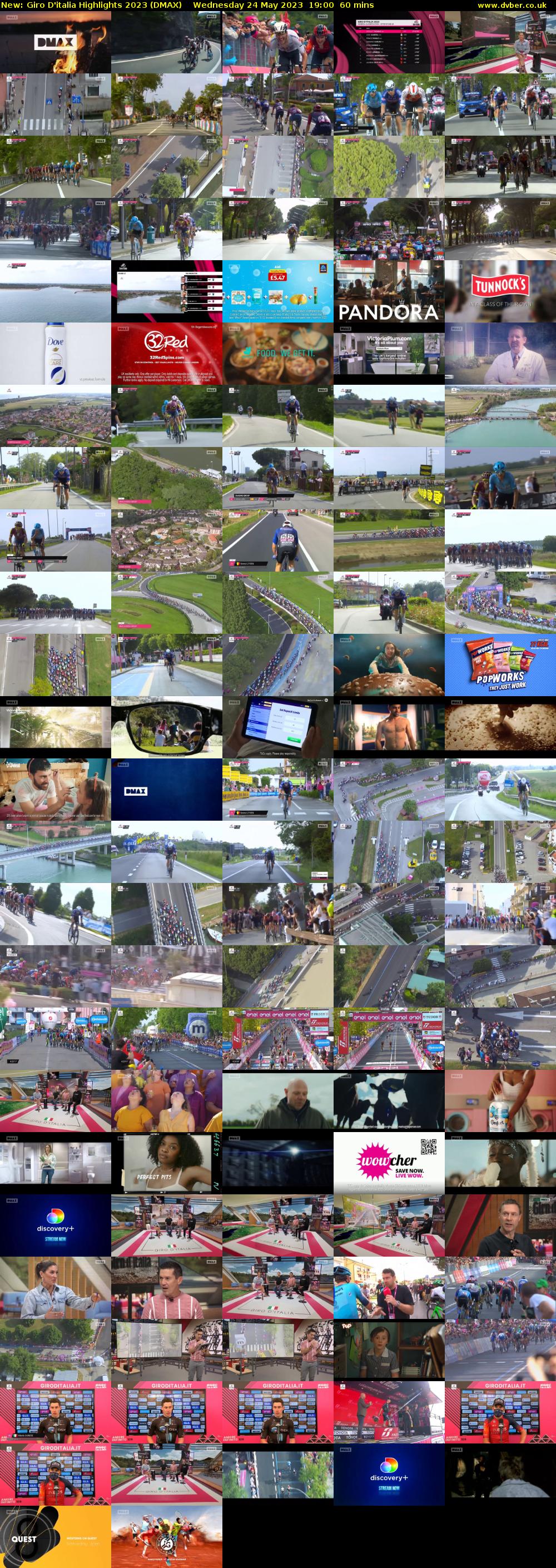 Giro D'italia Highlights 2023 (DMAX) Wednesday 24 May 2023 19:00 - 20:00