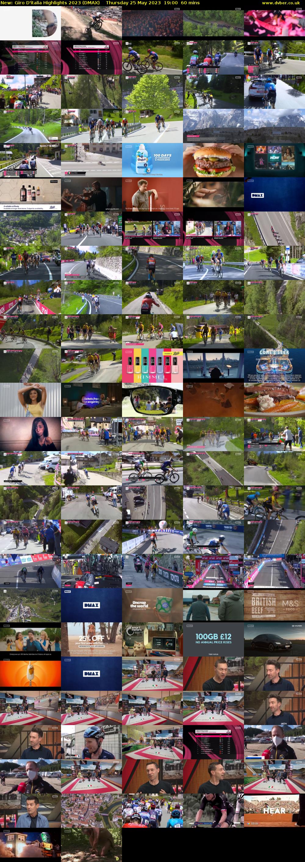 Giro D'italia Highlights 2023 (DMAX) Thursday 25 May 2023 19:00 - 20:00