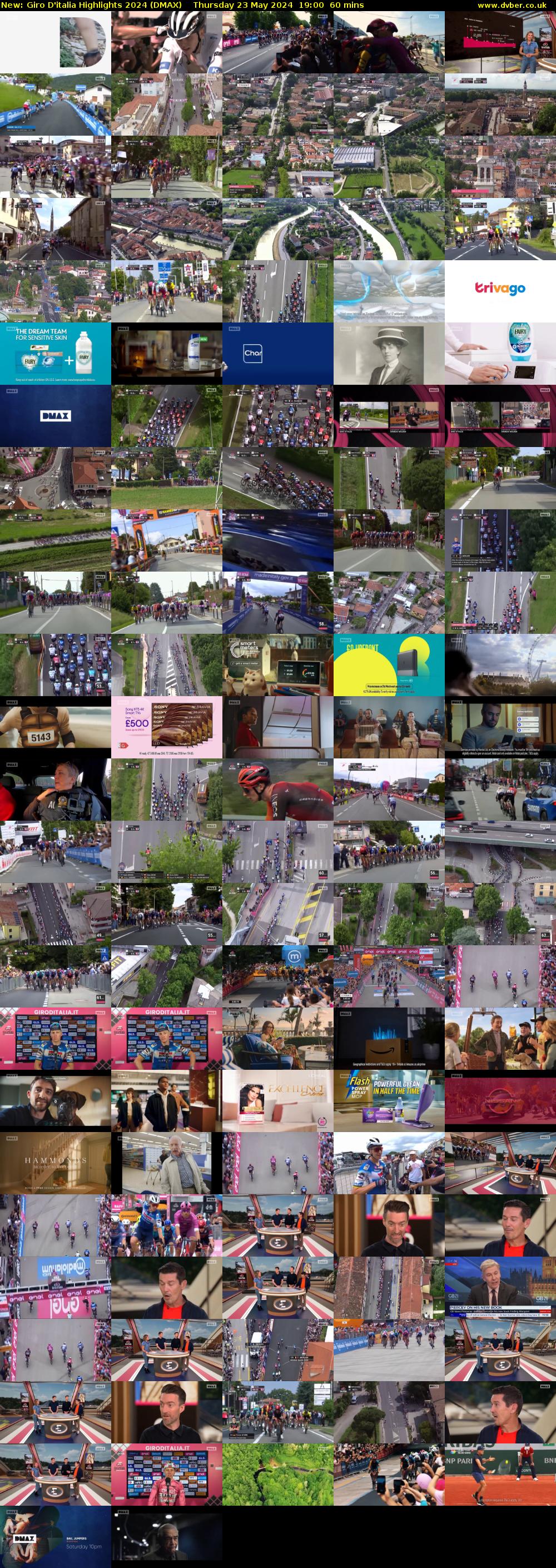 Giro D'italia Highlights 2024 (DMAX) Thursday 23 May 2024 19:00 - 20:00