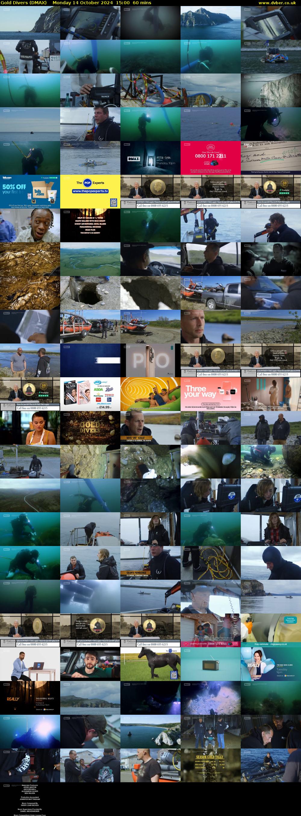 Gold Divers (DMAX) Monday 14 October 2024 15:00 - 16:00