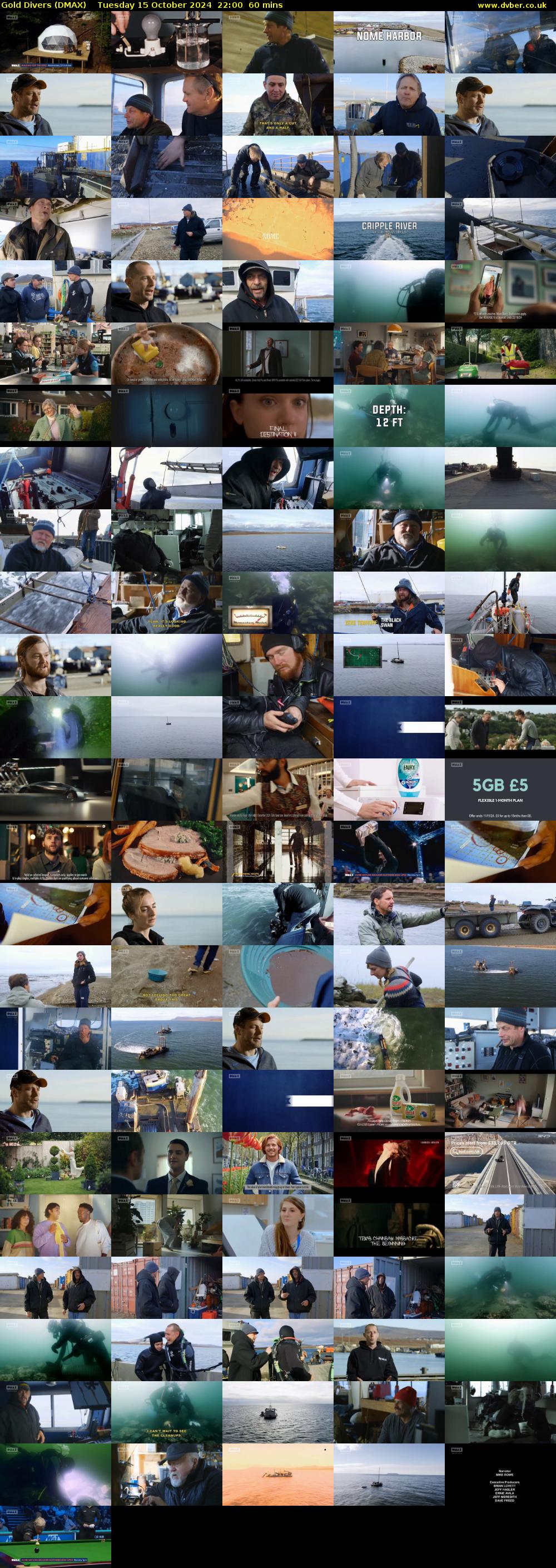 Gold Divers (DMAX) Tuesday 15 October 2024 22:00 - 23:00