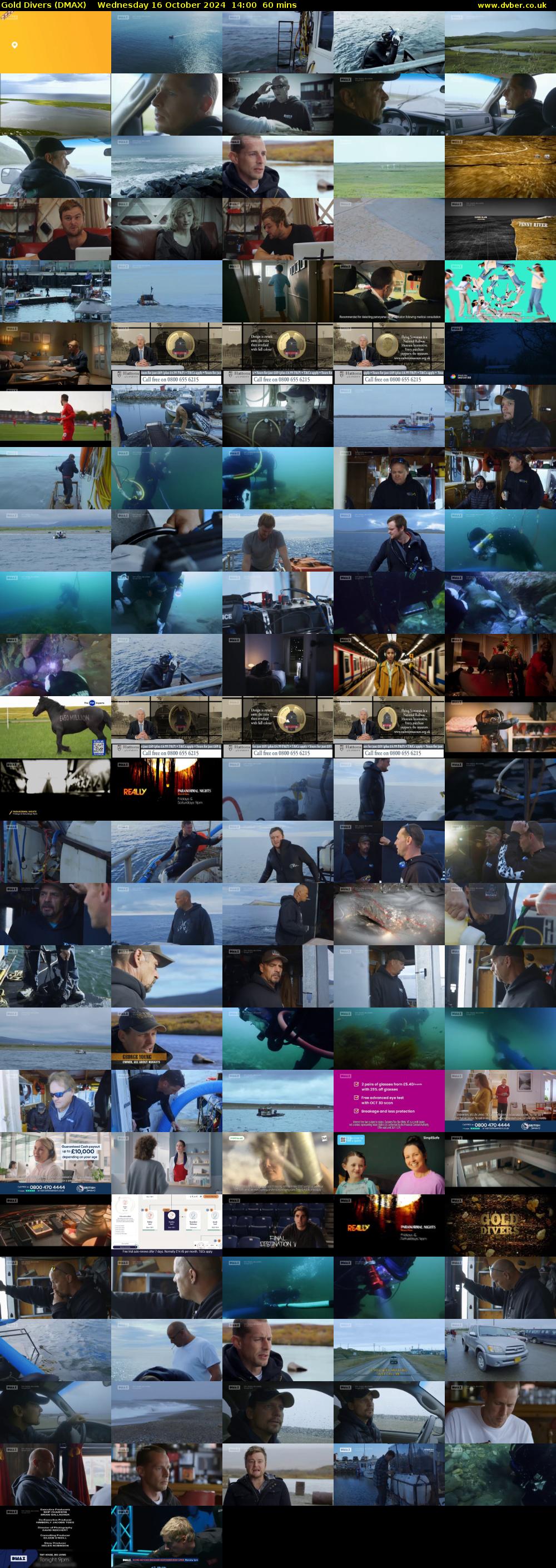 Gold Divers (DMAX) Wednesday 16 October 2024 14:00 - 15:00