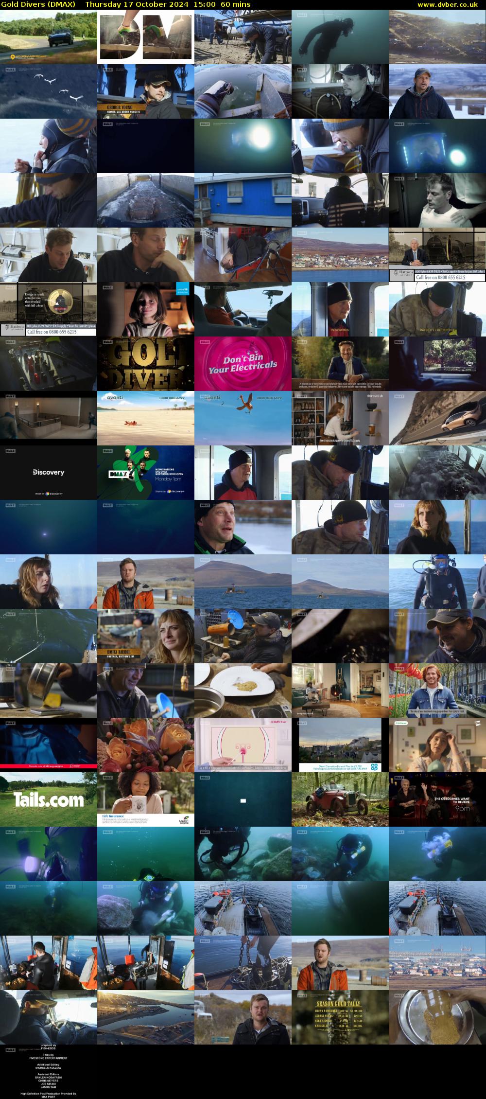 Gold Divers (DMAX) Thursday 17 October 2024 15:00 - 16:00