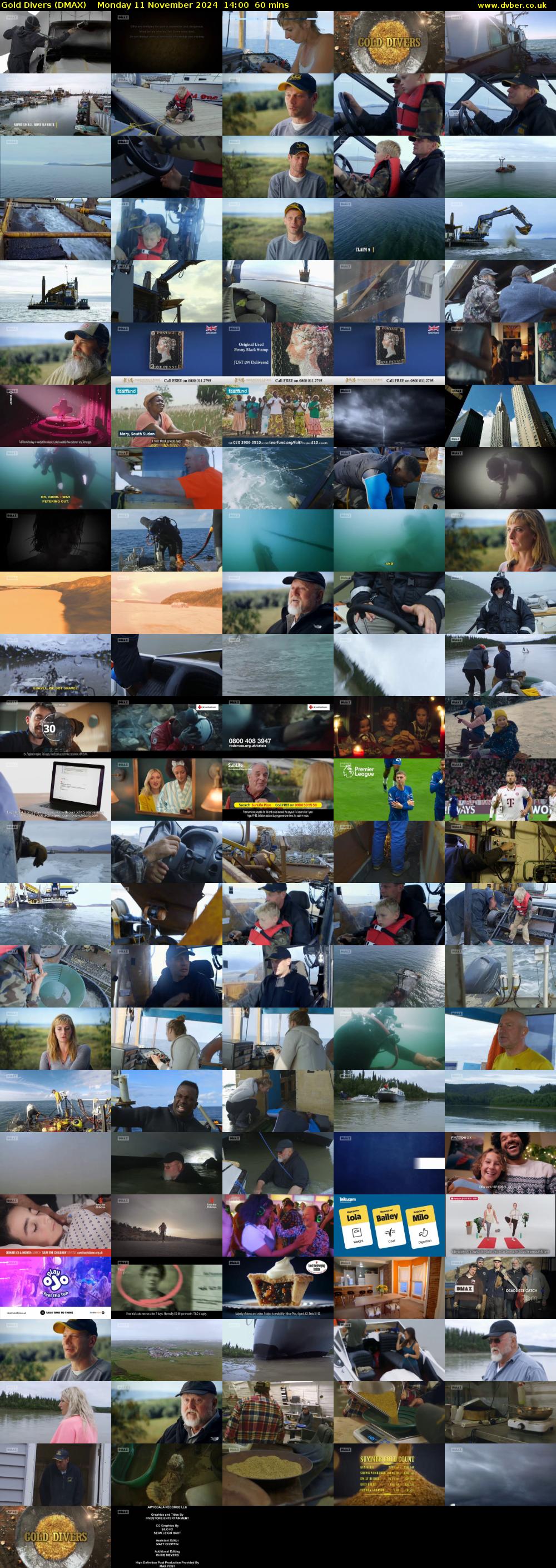 Gold Divers (DMAX) Monday 11 November 2024 14:00 - 15:00