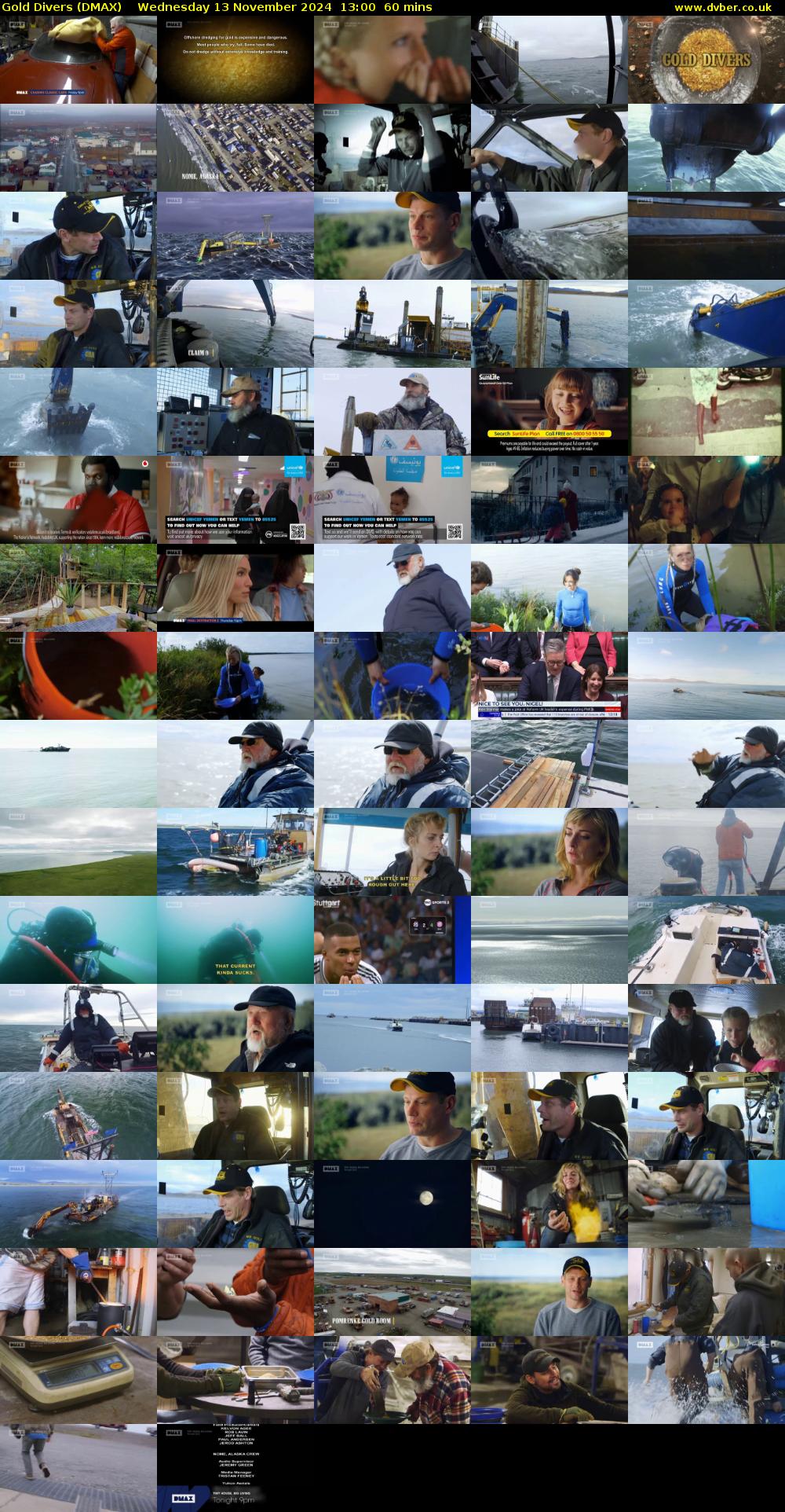 Gold Divers (DMAX) Wednesday 13 November 2024 13:00 - 14:00