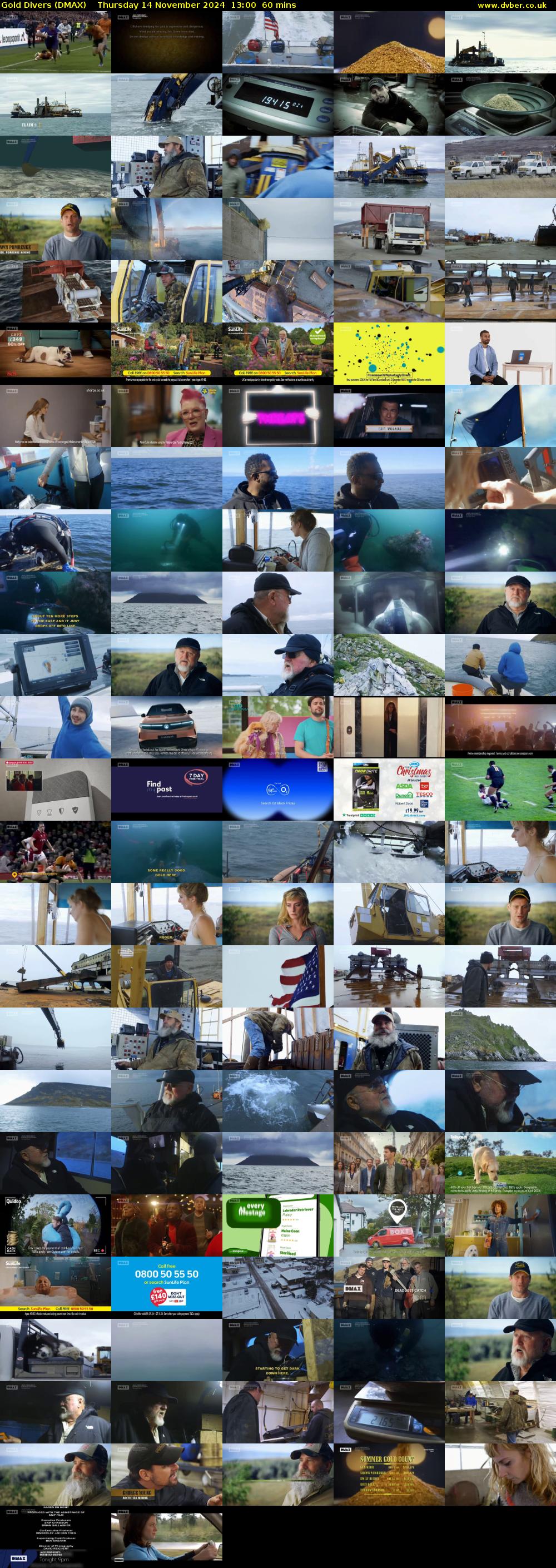 Gold Divers (DMAX) Thursday 14 November 2024 13:00 - 14:00