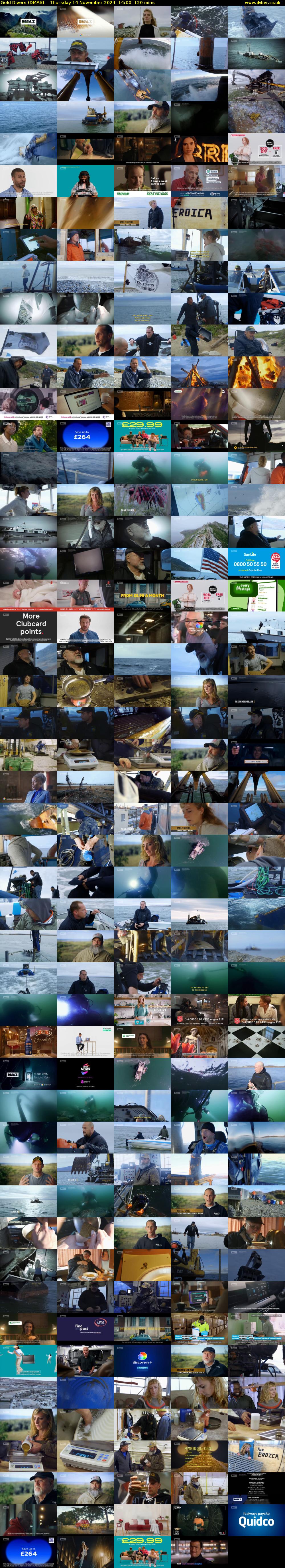 Gold Divers (DMAX) Thursday 14 November 2024 14:00 - 16:00