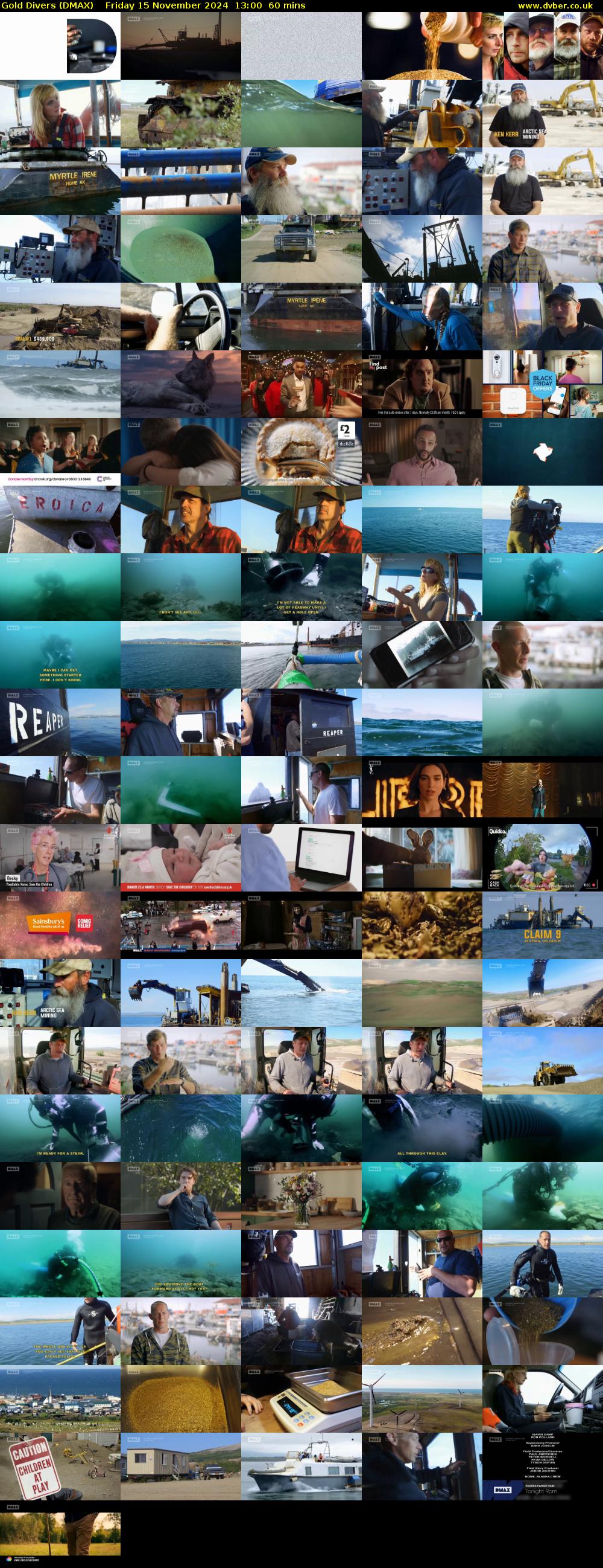Gold Divers (DMAX) Friday 15 November 2024 13:00 - 14:00