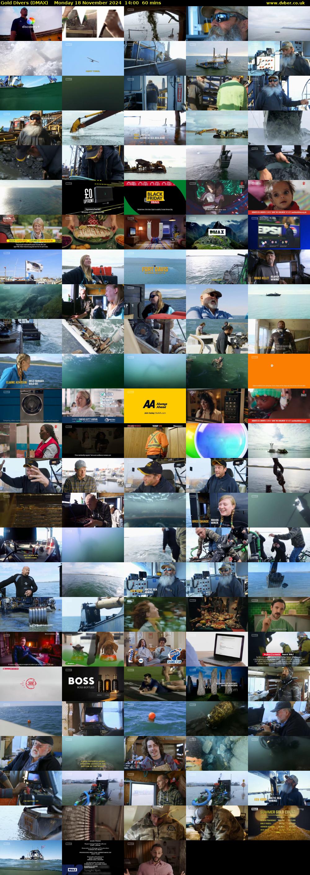 Gold Divers (DMAX) Monday 18 November 2024 14:00 - 15:00