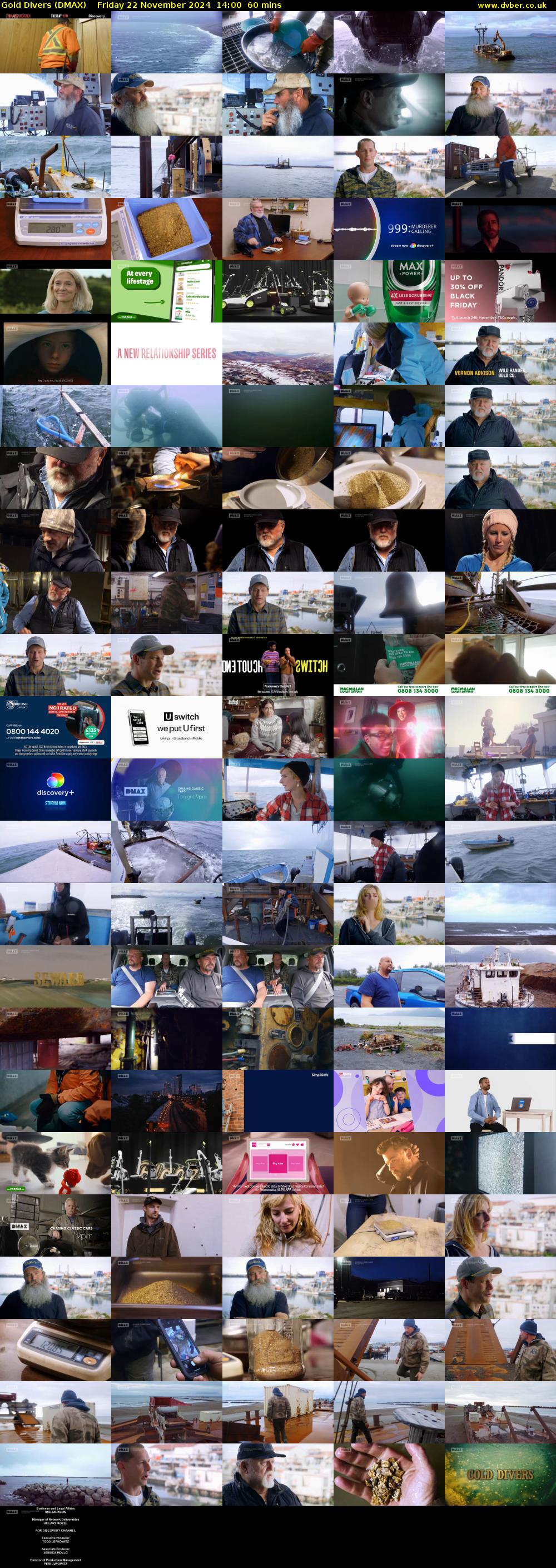 Gold Divers (DMAX) Friday 22 November 2024 14:00 - 15:00