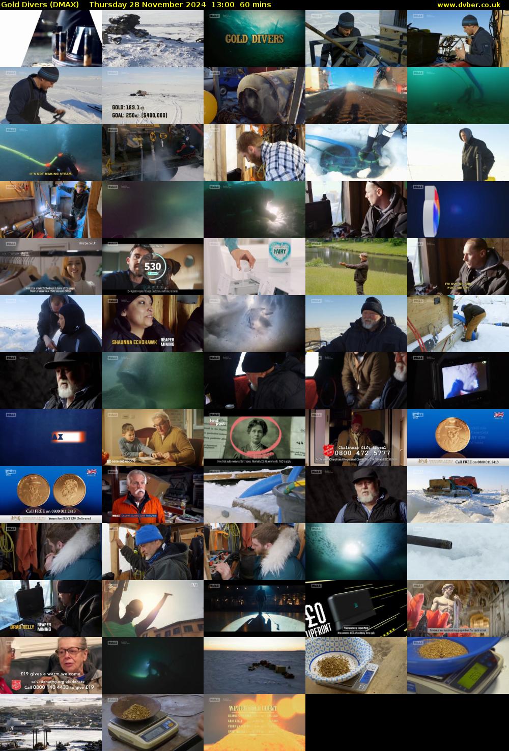 Gold Divers (DMAX) Thursday 28 November 2024 13:00 - 14:00