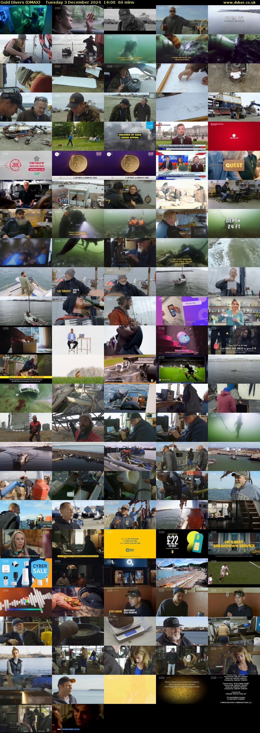 Gold Divers (DMAX) Tuesday 3 December 2024 14:00 - 15:00