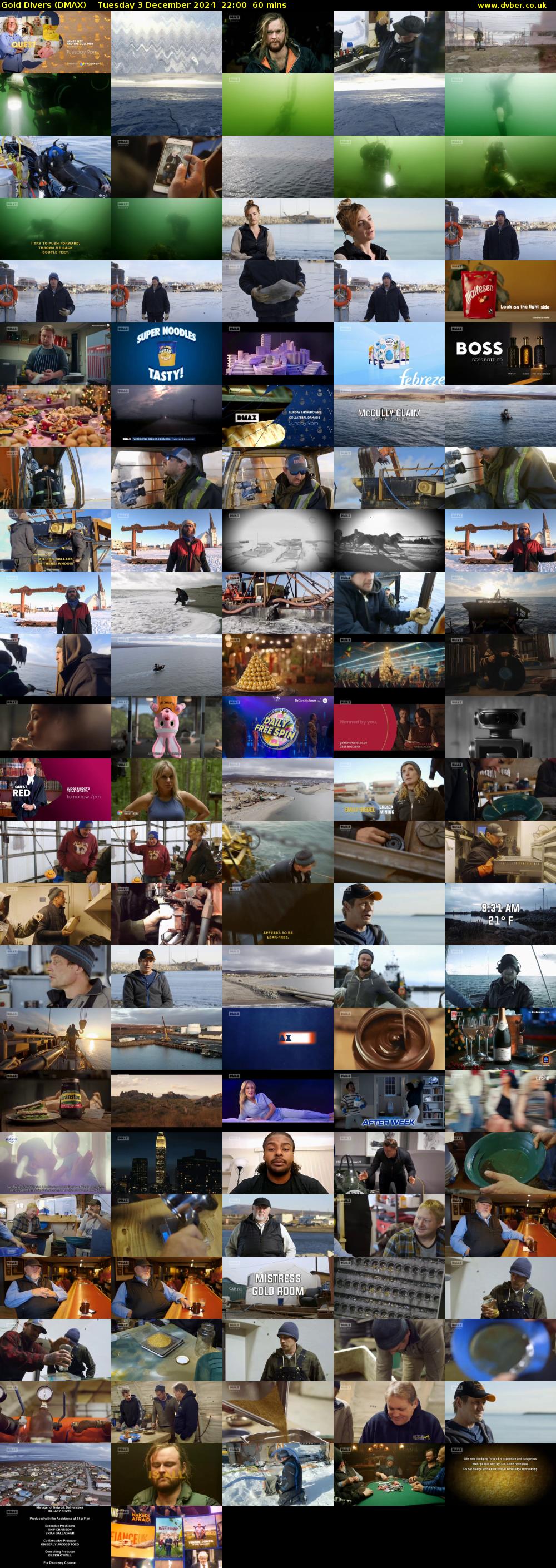 Gold Divers (DMAX) Tuesday 3 December 2024 22:00 - 23:00