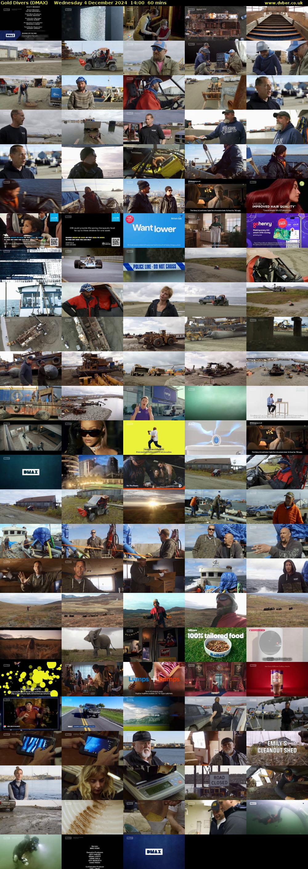 Gold Divers (DMAX) Wednesday 4 December 2024 14:00 - 15:00