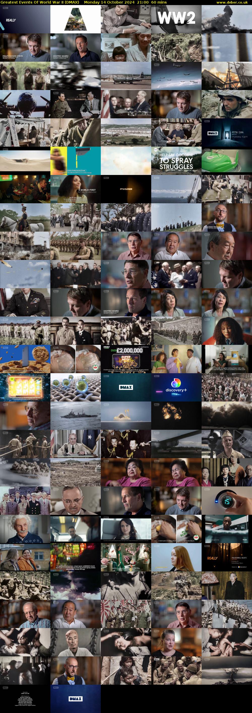Greatest Events Of World War II (DMAX) Monday 14 October 2024 21:00 - 22:00