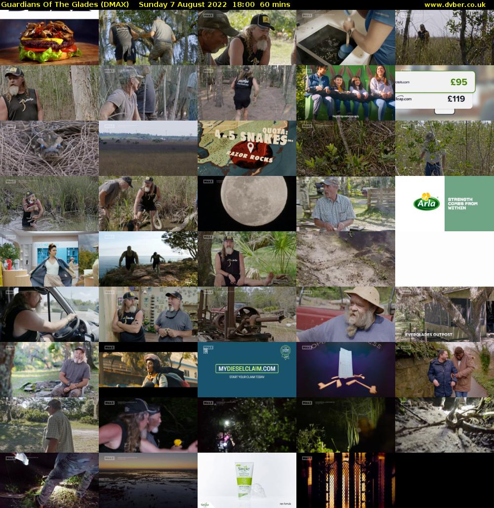 Guardians Of The Glades (DMAX) Sunday 7 August 2022 18:00 - 19:00