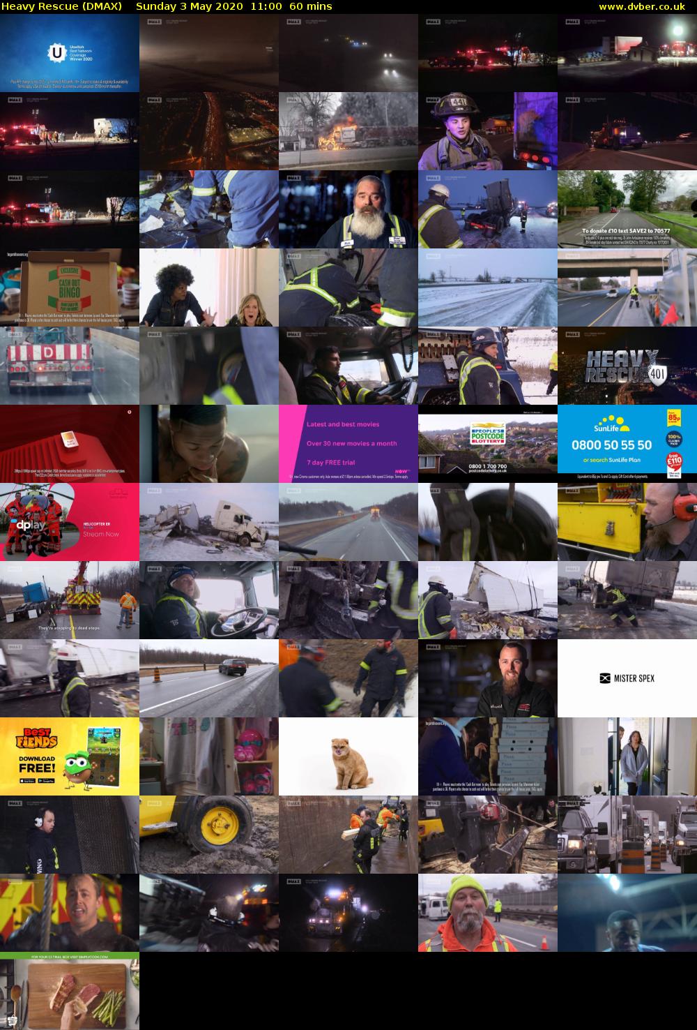 Heavy Rescue (DMAX) Sunday 3 May 2020 11:00 - 12:00