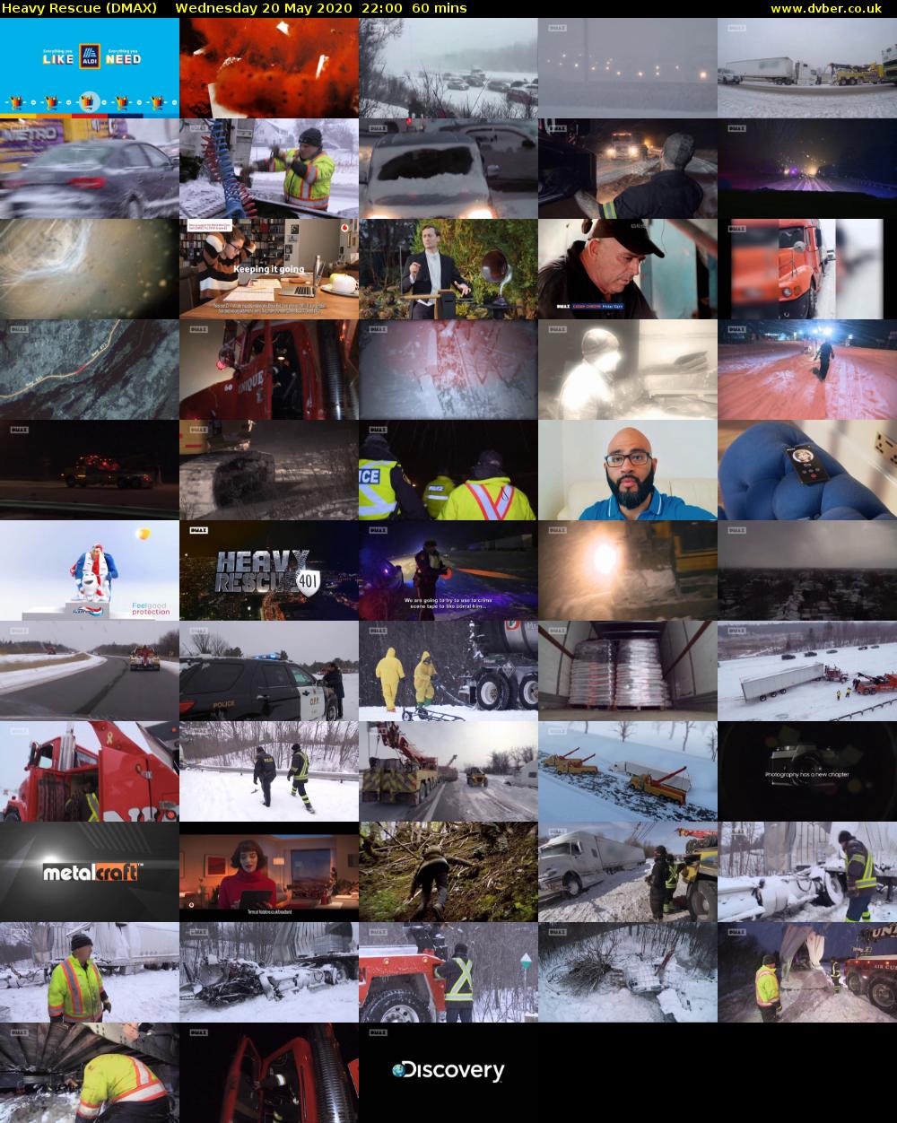 Heavy Rescue (DMAX) Wednesday 20 May 2020 22:00 - 23:00