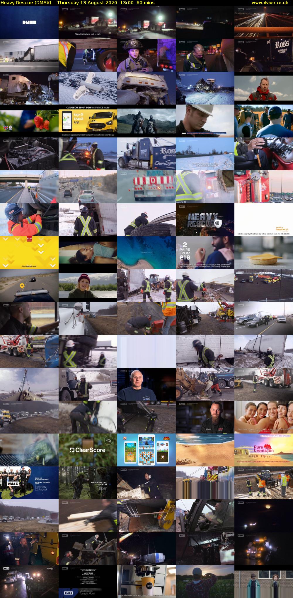 Heavy Rescue (DMAX) Thursday 13 August 2020 13:00 - 14:00