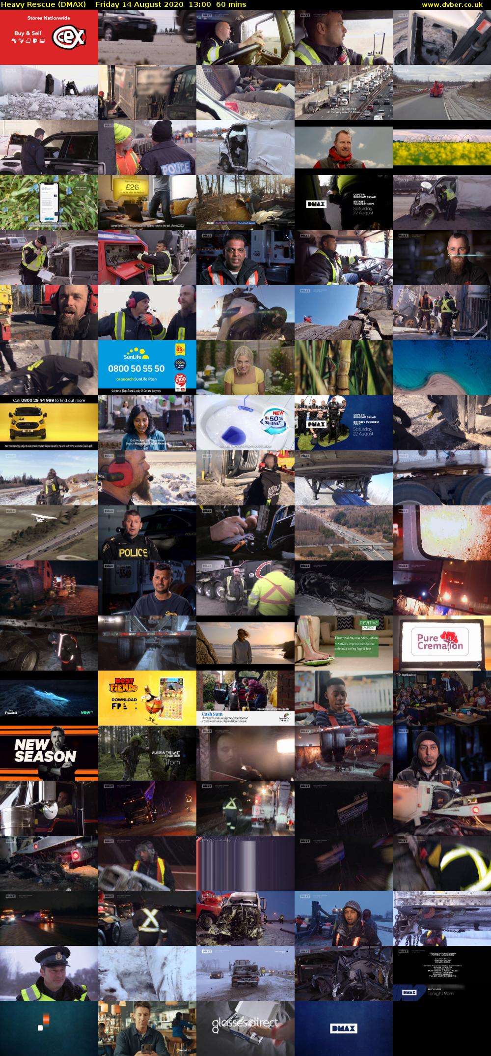 Heavy Rescue (DMAX) Friday 14 August 2020 13:00 - 14:00