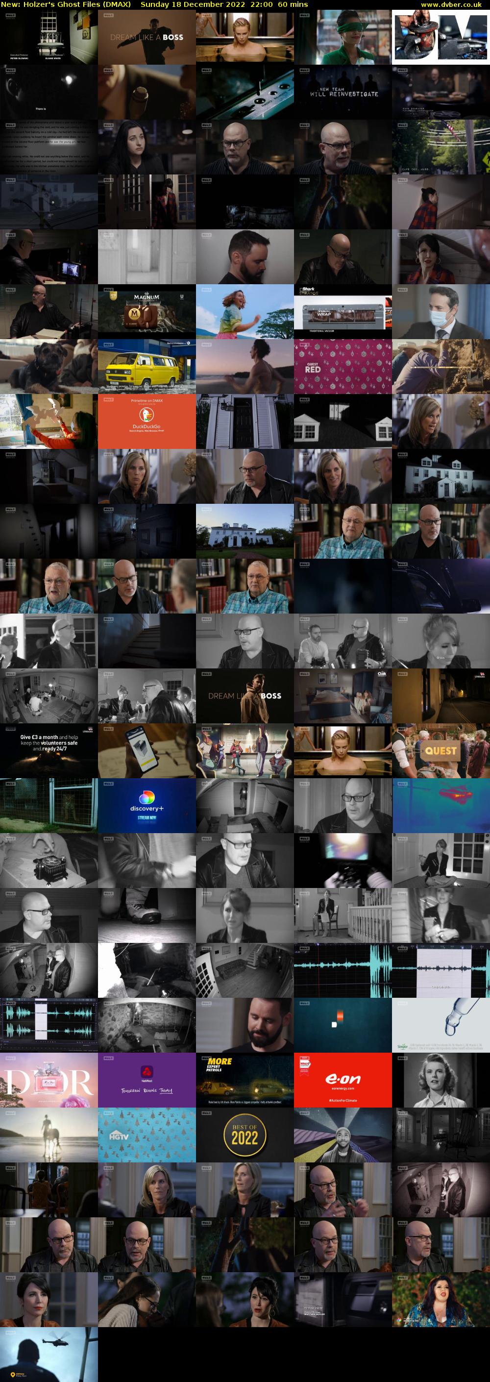 Holzer's Ghost Files (DMAX) Sunday 18 December 2022 22:00 - 23:00