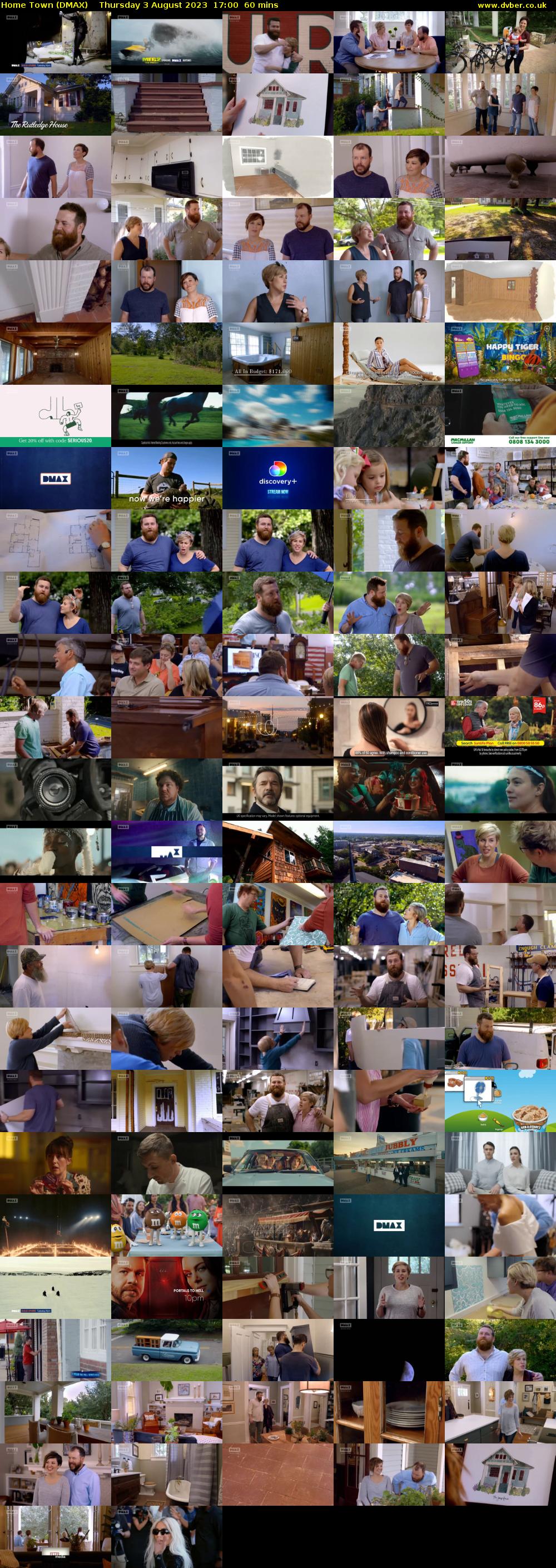Home Town (DMAX) Thursday 3 August 2023 17:00 - 18:00