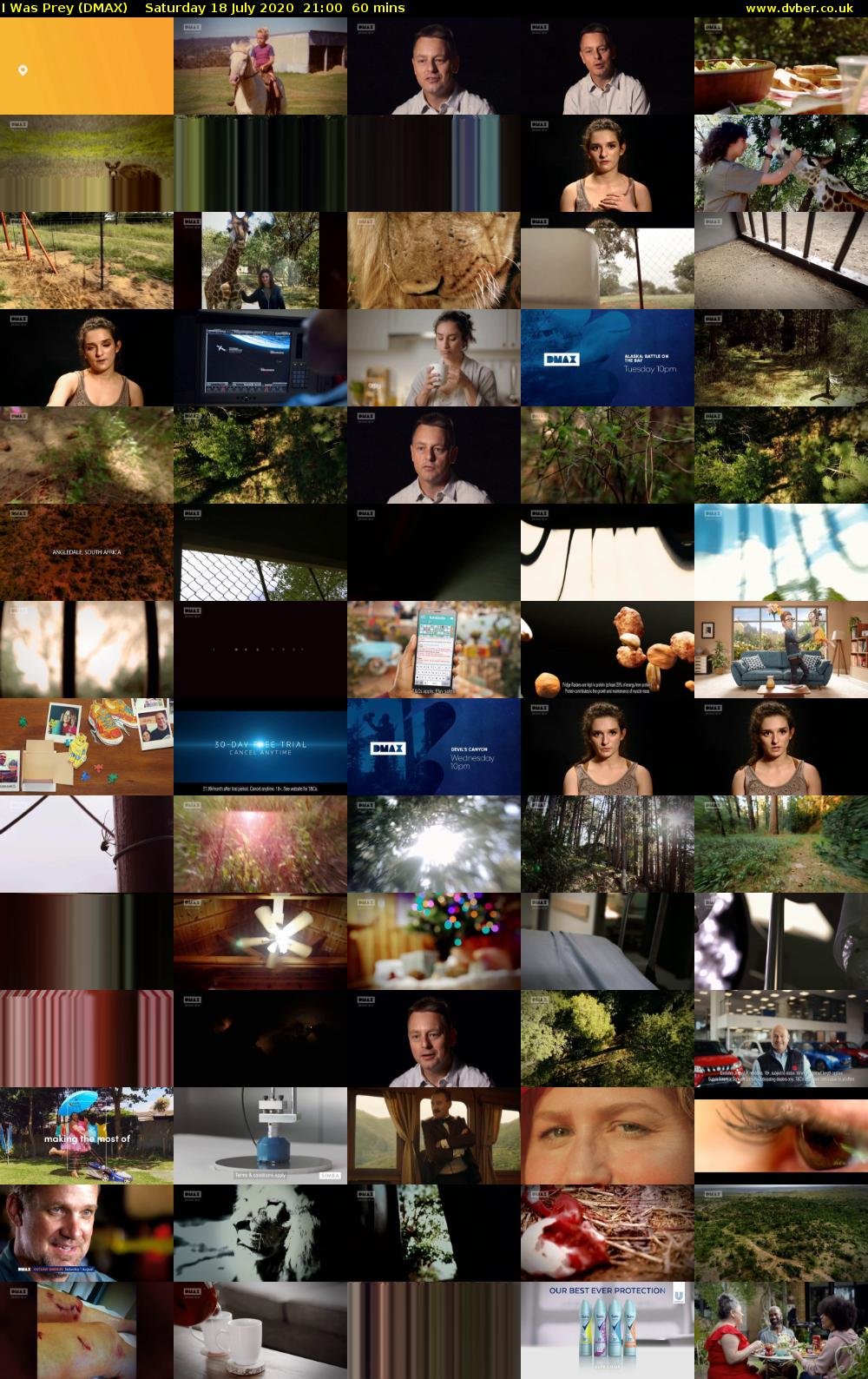 I Was Prey (DMAX) Saturday 18 July 2020 21:00 - 22:00