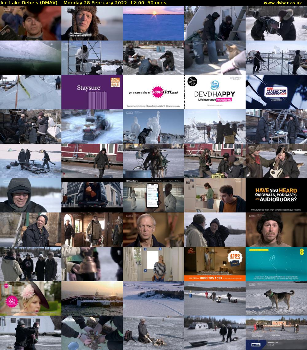 Ice Lake Rebels (DMAX) Monday 28 February 2022 12:00 - 13:00