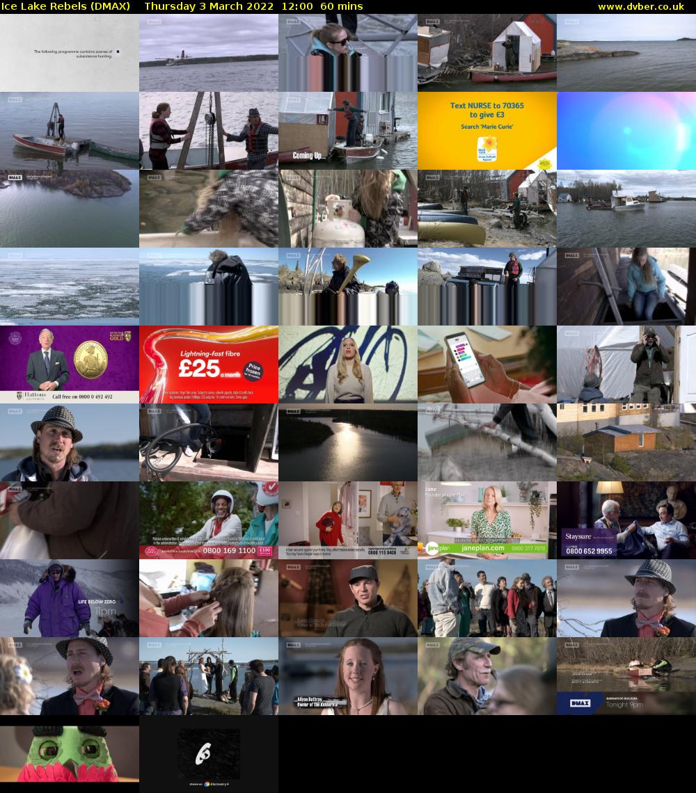 Ice Lake Rebels (DMAX) Thursday 3 March 2022 12:00 - 13:00