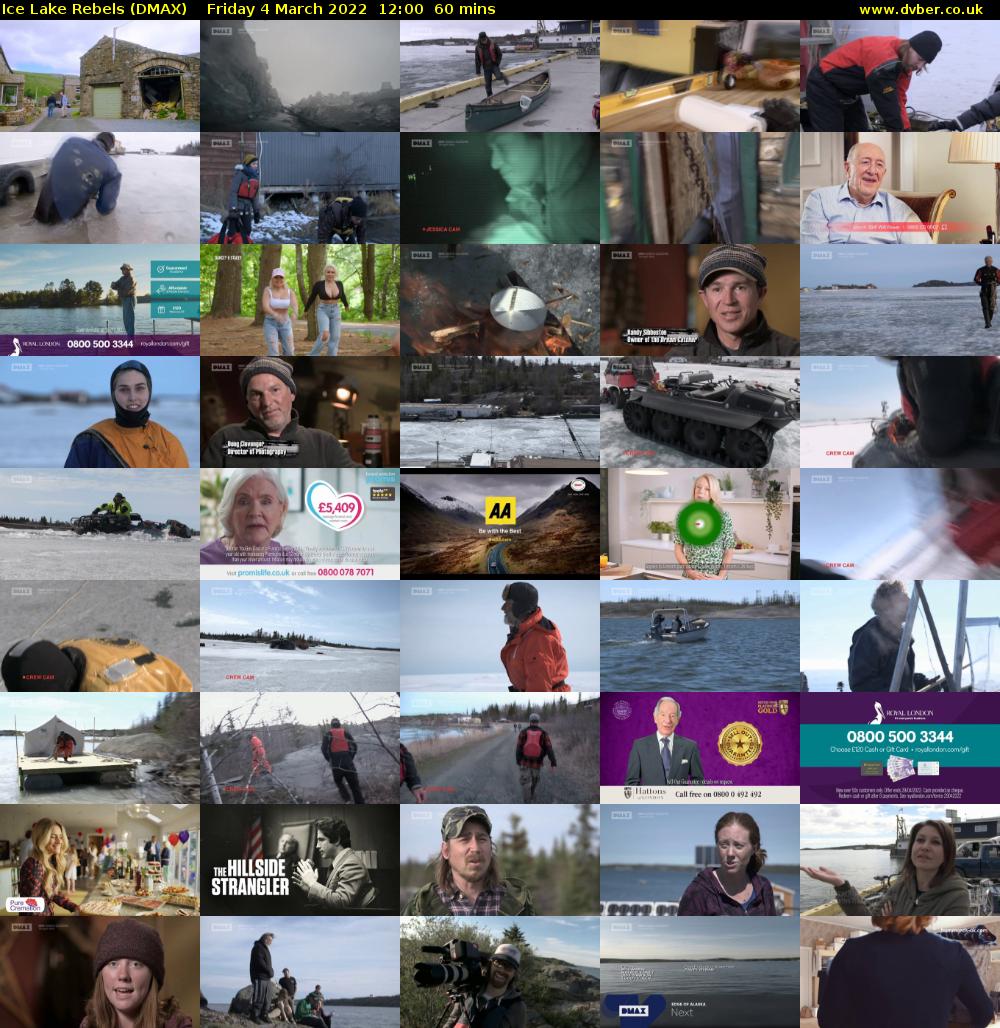 Ice Lake Rebels (DMAX) Friday 4 March 2022 12:00 - 13:00