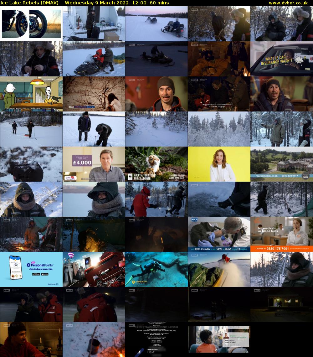 Ice Lake Rebels (DMAX) Wednesday 9 March 2022 12:00 - 13:00