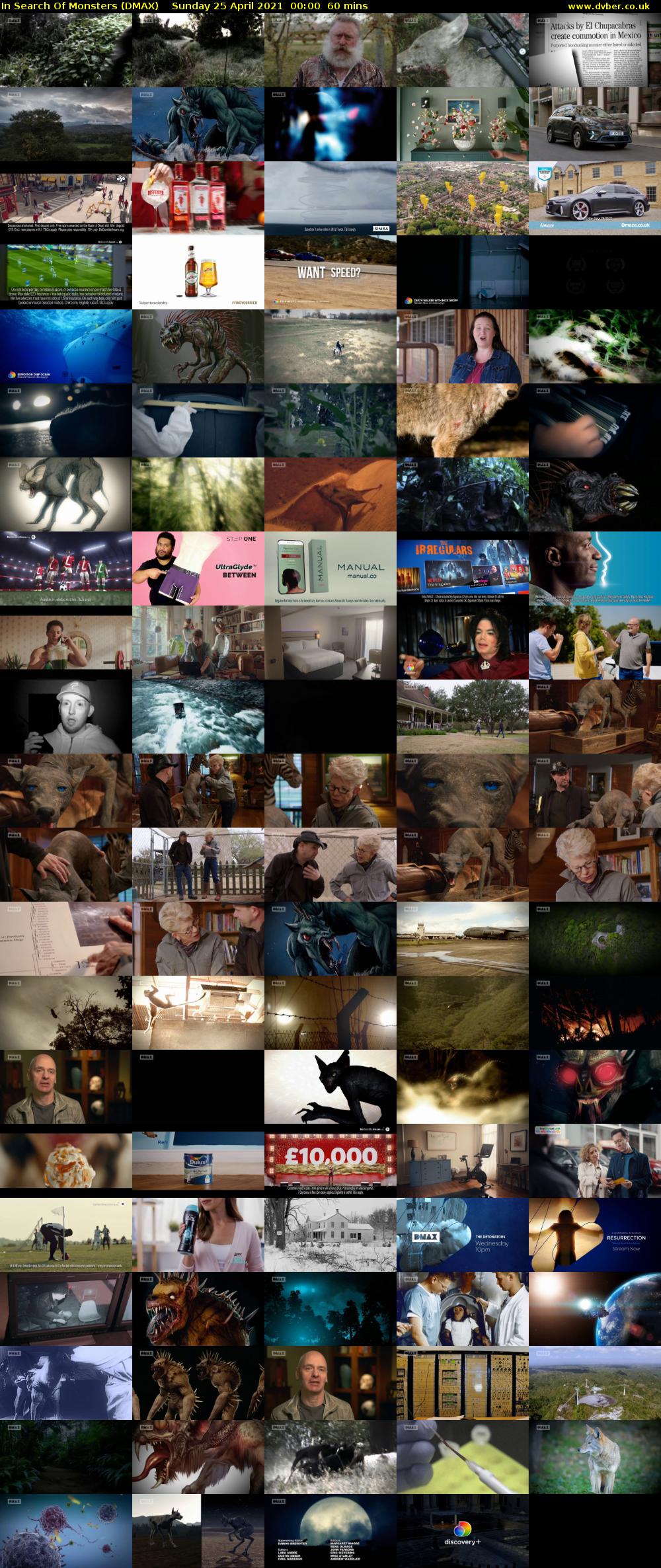 In Search Of Monsters (DMAX) Sunday 25 April 2021 00:00 - 01:00