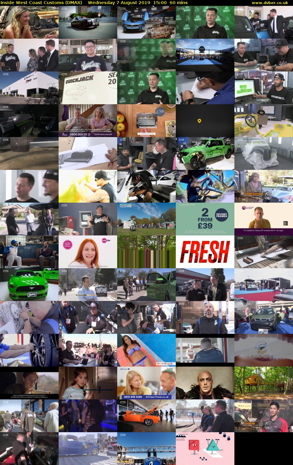 Inside West Coast Customs (DMAX) Wednesday 7 August 2019 15:00 - 16:00
