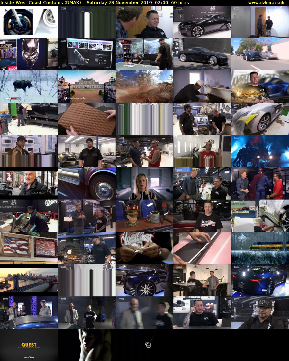 Inside West Coast Customs (DMAX) Saturday 23 November 2019 02:00 - 03:00