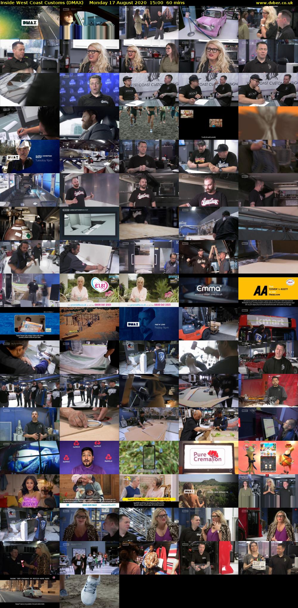 Inside West Coast Customs (DMAX) Monday 17 August 2020 15:00 - 16:00