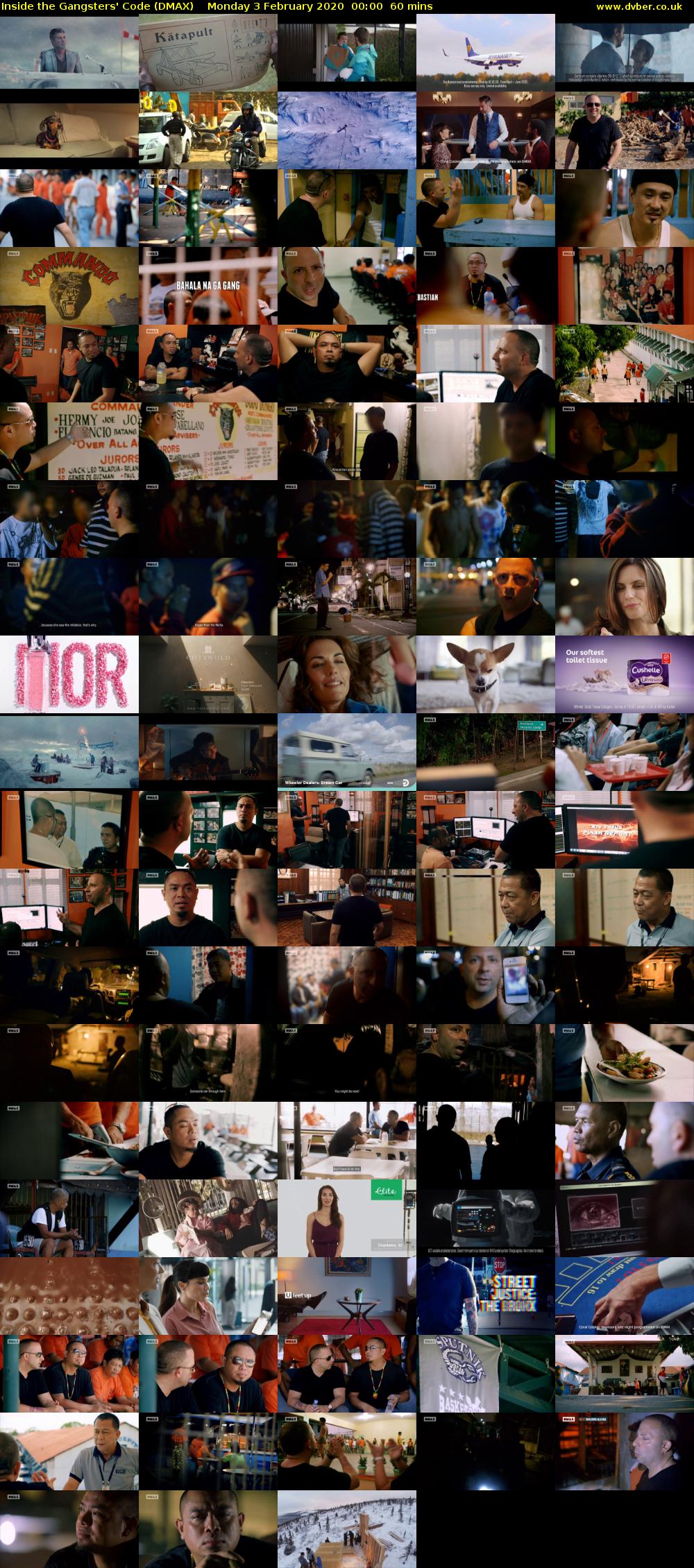 Inside the Gangsters' Code (DMAX) Monday 3 February 2020 00:00 - 01:00