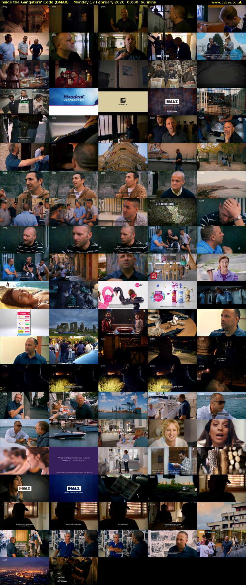 Inside the Gangsters' Code (DMAX) Monday 17 February 2020 00:00 - 01:00
