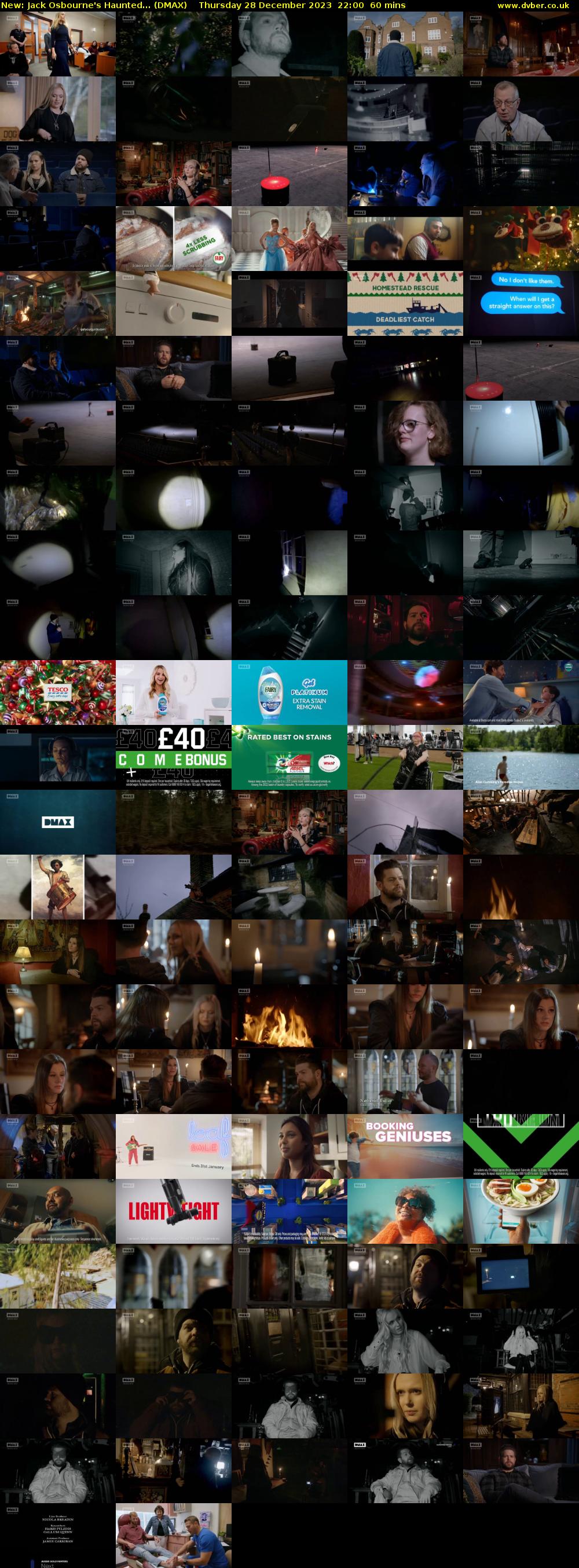 Jack Osbourne's Haunted... (DMAX) Thursday 28 December 2023 22:00 - 23:00