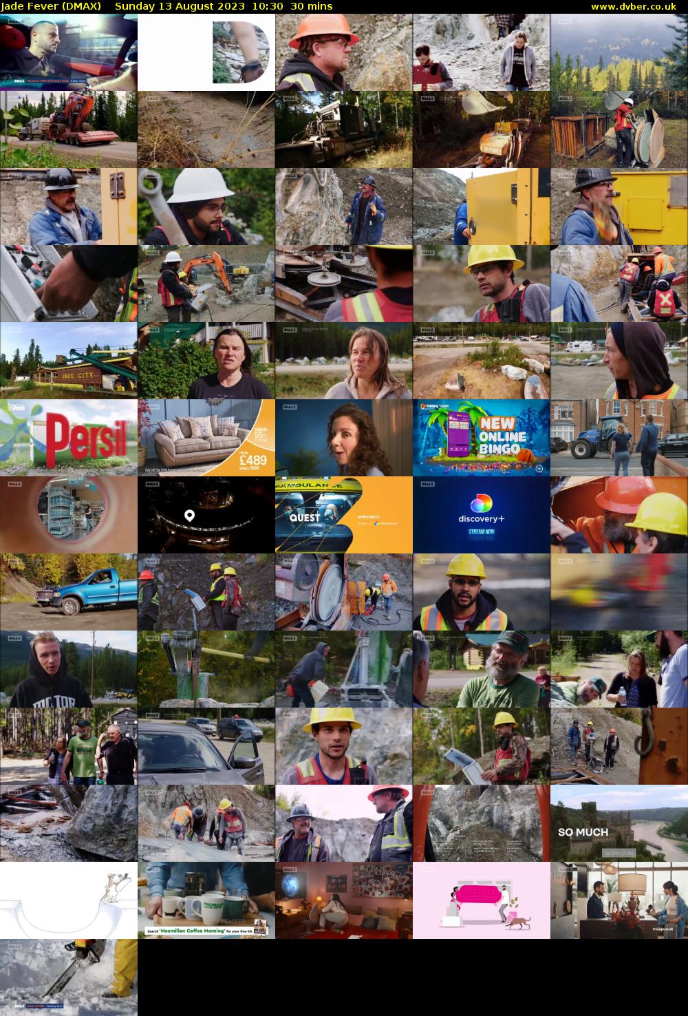 Jade Fever (DMAX) Sunday 13 August 2023 10:30 - 11:00
