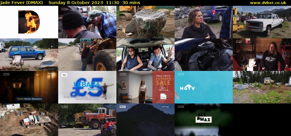 Jade Fever (DMAX) Sunday 8 October 2023 11:30 - 12:00