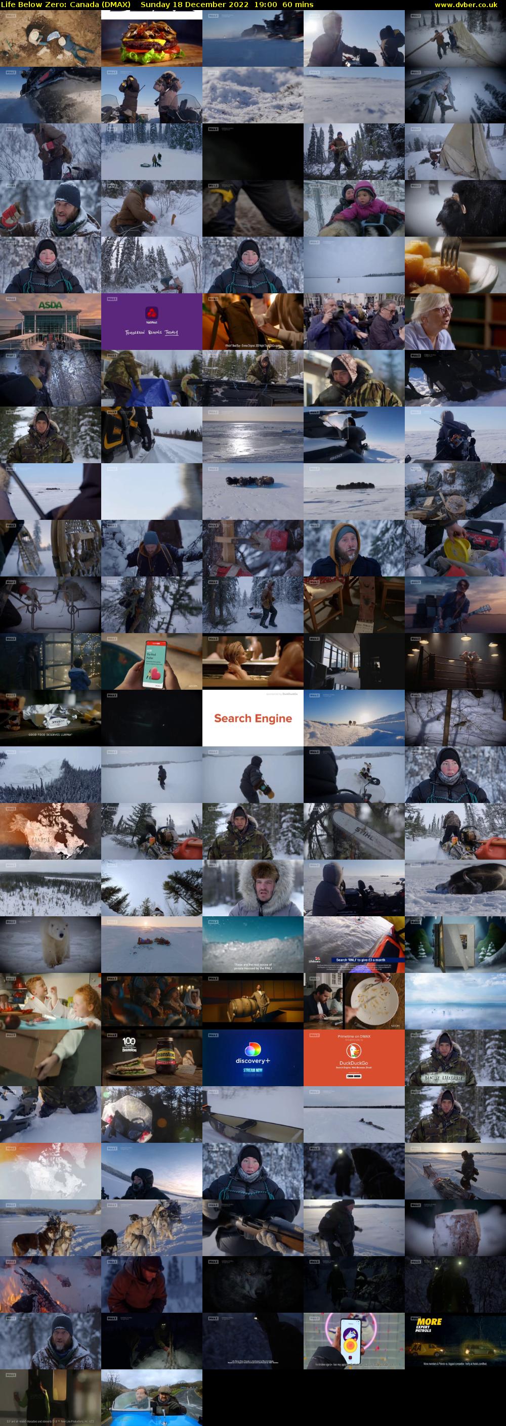 Life Below Zero: Canada (DMAX) Sunday 18 December 2022 19:00 - 20:00