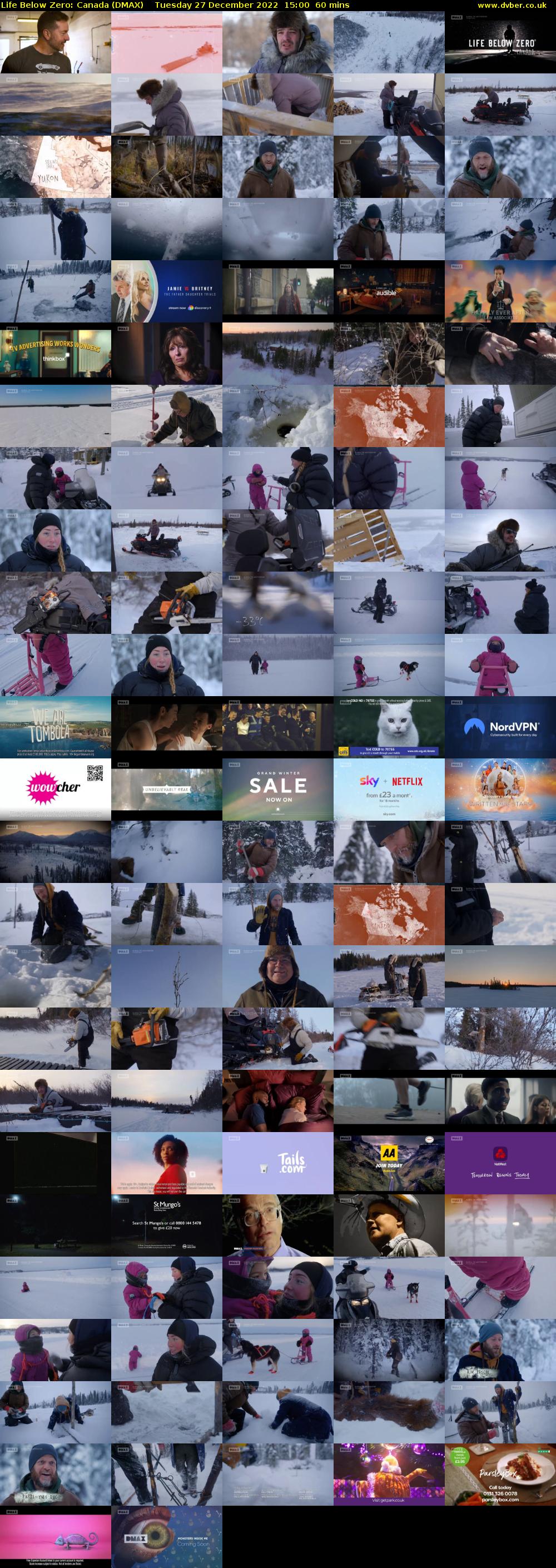 Life Below Zero: Canada (DMAX) Tuesday 27 December 2022 15:00 - 16:00