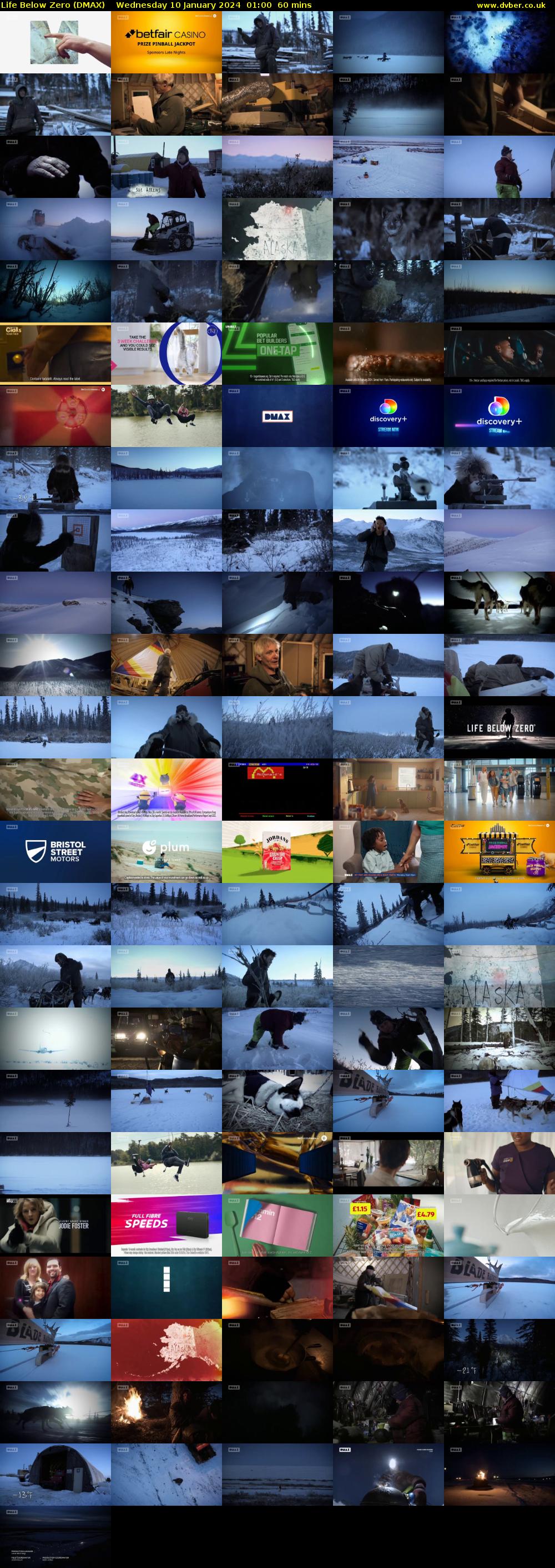 Life Below Zero (DMAX) Wednesday 10 January 2024 01:00 - 02:00
