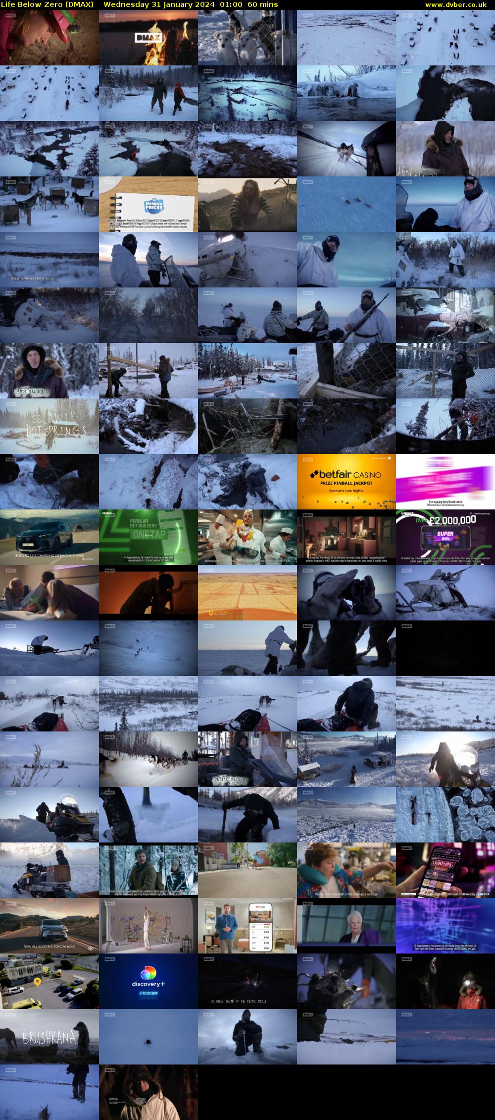 Life Below Zero (DMAX) Wednesday 31 January 2024 01:00 - 02:00