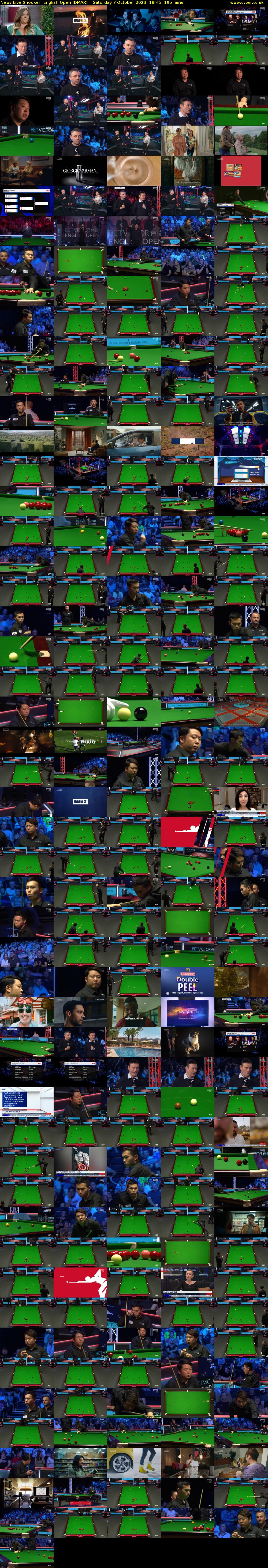 Live Snooker: English Open (DMAX) Saturday 7 October 2023 18:45 - 22:00