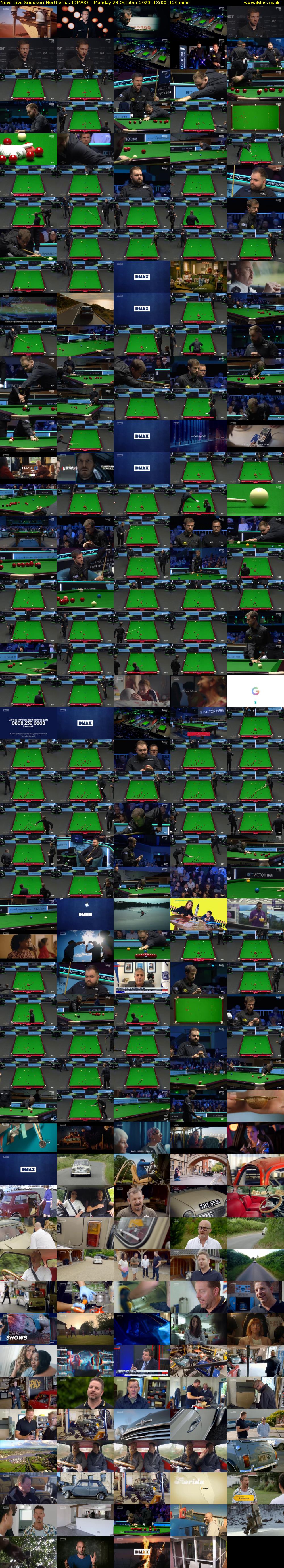 Live Snooker: Northern... (DMAX) Monday 23 October 2023 13:00 - 15:00