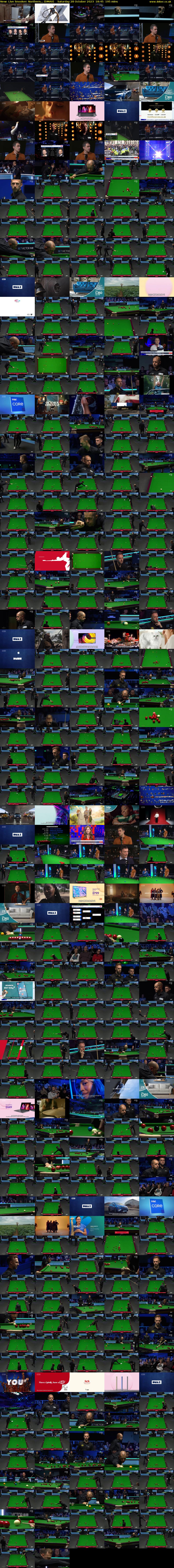 Live Snooker: Northern... (DMAX) Saturday 28 October 2023 18:45 - 22:00